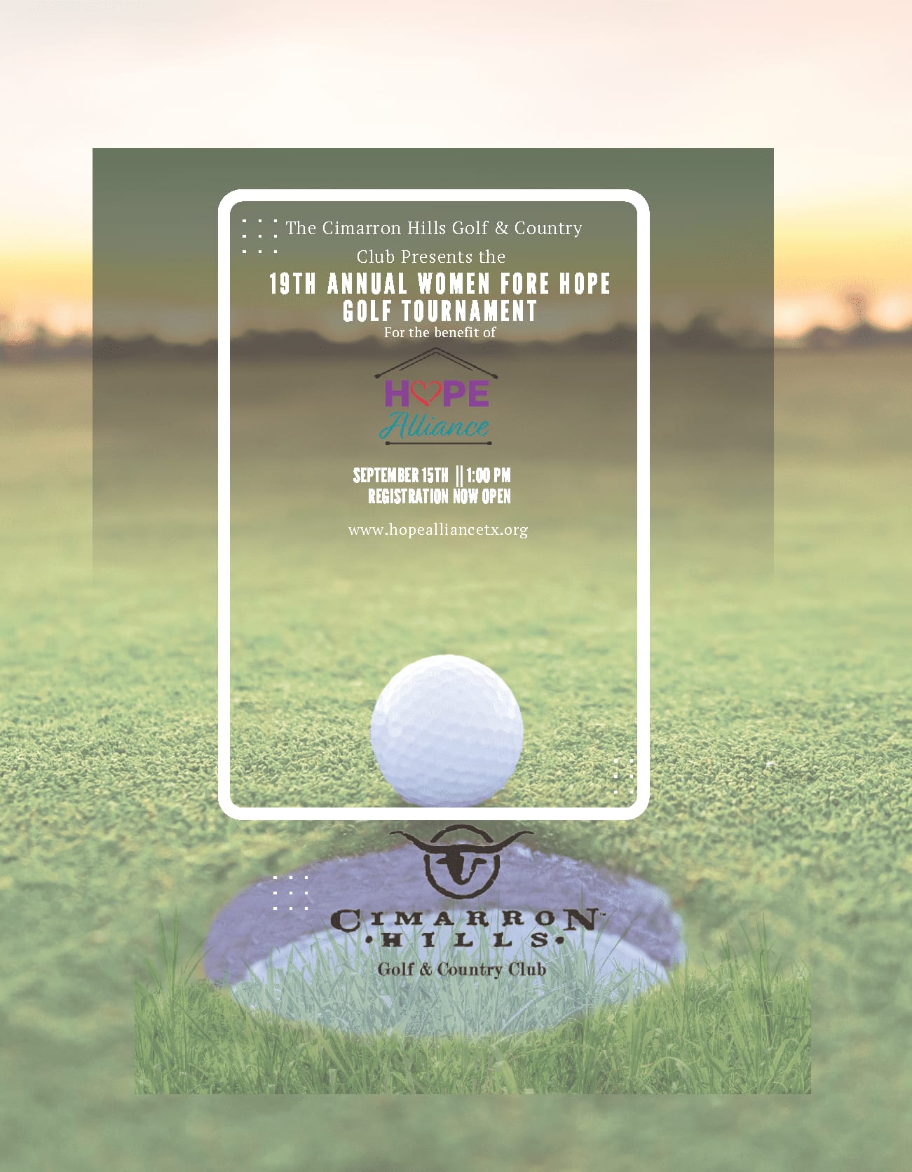2025 Revised WFH Golf Flyer